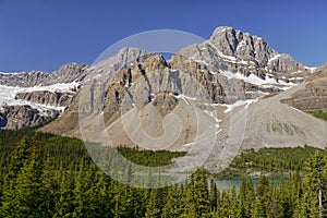 Mountain Peak above the lake