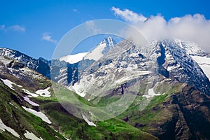 Mountain peak in Alps of Austria