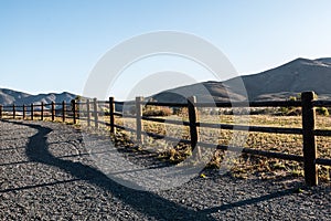 Mountain Peak, Fence and Pathway in Chula Vista