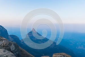 A mountain peak in India