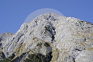 The mountain peak of Karwendel in Austria