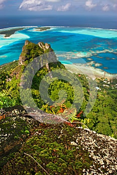 Mountain peak, Maupiti