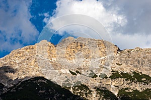 Mountain Peak of Monte Rudo or Rautkofel - Dolomites Italian Alps