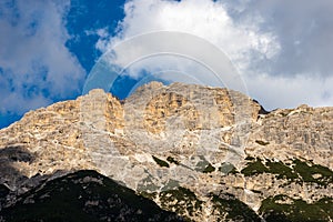 Mountain Peak of Monte Rudo or Rautkofel - Dolomites Italian Alps photo