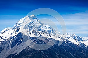 Mountain peak. Mount Cook. New Zealand