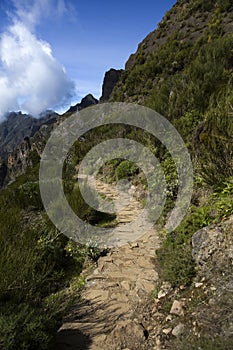 Mountain peak Pico do Arieiro at Madeira island, Portugal