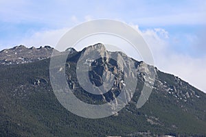 A mountain peak in the Rocky Mountains National Park