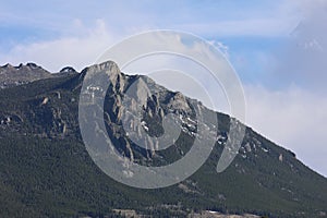 A mountain peak in the Rocky Mountains National Park