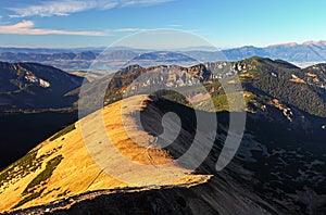 Mountain peak - Slovakia landscape in Low Tatras