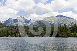 View on mountain Peaks and alpine Landscape of the High Tatras, Slovakia