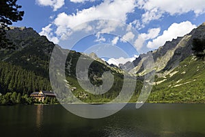 View on mountain Peaks and alpine Landscape of the High Tatras, Slovakia