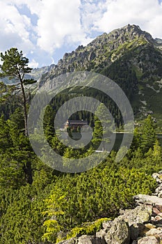 View on mountain Peaks and alpine Landscape of the High Tatras, Slovakia