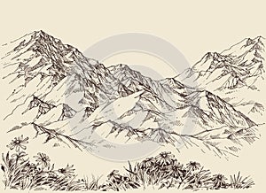 Mountain peaks