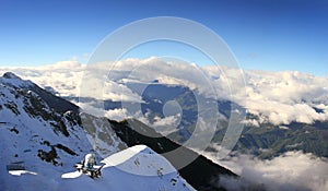 Mountain peaks of the Caucasus