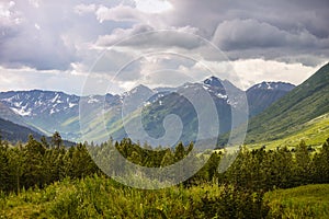 Mountain Peaks Chugach National Forest Alaska