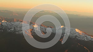 Mountain peaks in Erzurum, Turkey in summer. snow on the mountaintops.