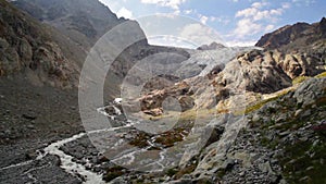 Mountain peaks in French Alps, Ecrins