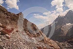 Mountain peaks in French Alps, Ecrins, France