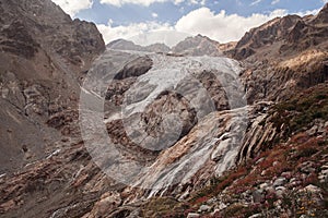 Mountain peaks in French Alps, Ecrins, France