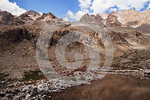 Mountain peaks in French Alps, Ecrins, France