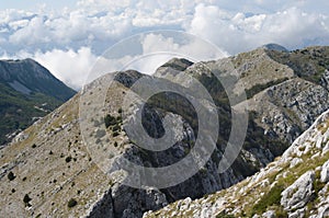 Mountain peaks of Montenegro