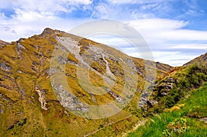 Mountain Peaks on a Sunny Day