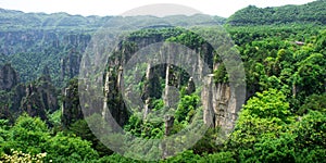 Mountain Peaks in Zhangjiajie, China