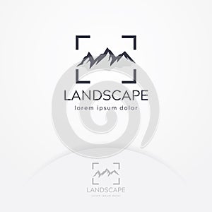 Mountain photography logo design