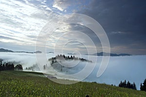 Mountain plateau landscape