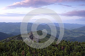 Mountain plateau landscape