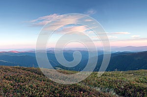 Mountain plateau landscape
