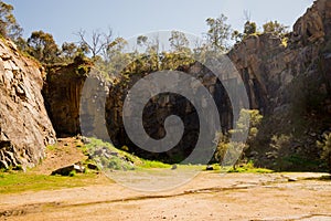 Mountain quarry rocks in Greenmount National park