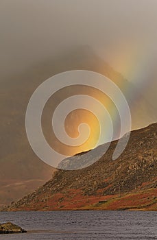 Mountain rainbow, Llyn Ogwen, Snowdonia photo