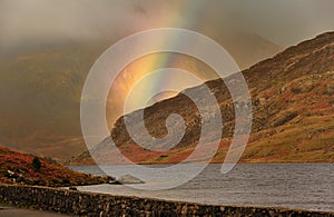 Mountain rainbow, Snowdonia, Wales