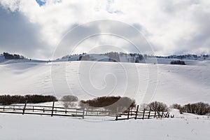 Mountain Ranch in winter