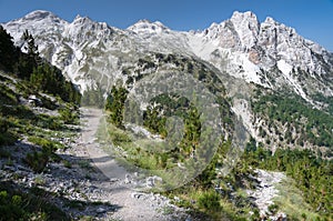 Mountain Range Albanian Alps