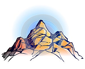 Mountain range background