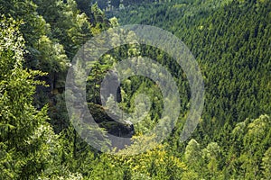 Mountain range in The Bohemian Switzerland National Park