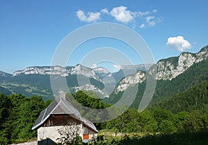 Mountain range in the Chartreuse photo