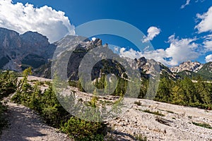 Mountain Range of Croda del Becco or Seekofel - Dolomites Trentino-Alto Adige Italy photo