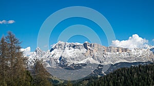 Mountain range in Dolomites, Italy