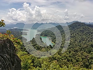 Mountain range and forest. Beautiful landscape in Thailand.