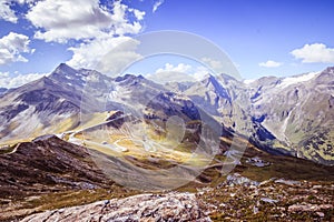 Mountain range of the GroÃŸglockner, Austria, National Park Hohe Tauern