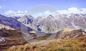 Mountain range of the GroÃŸglockner, Austria, National Park Hohe Tauern