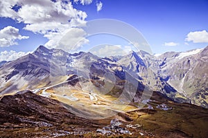 Mountain range of the GroÃŸglockner, Austria, National Park Hohe Tauern