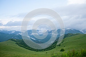 Mountain range landscape