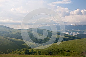 Mountain range landscape