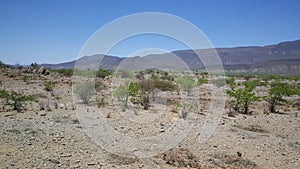 Mountain range landscape in Reserva de Namibe photo