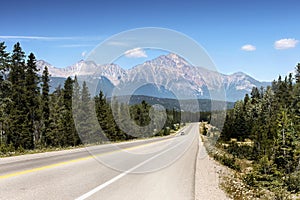 Mountain Range landscape, Rocky Mountains, Canada