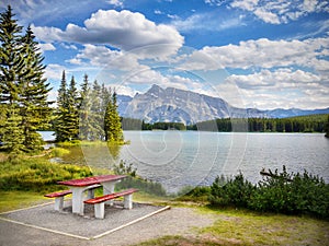 Mountain Range landscape, Rocky Mountains, Canada